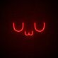 UwU Symbol LED Neonschild im minimalistischen Design