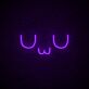UwU Symbol LED Neonschild im minimalistischen Design