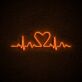 Herz mit EKG-Linie LED-Neonschild Wohnzimmer Schlafzimmer
