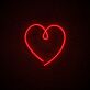 Herzsymbol LED-Neonschild Wohnzimmer Schlafzimmer