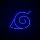 Anime Blatt Symbol LED-Neonschild Gamingzimmer Wohnzimmer