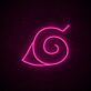 Anime Blatt Symbol LED-Neonschild Gamingzimmer Wohnzimmer