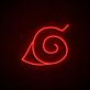 Anime Blatt Symbol LED-Neonschild Gamingzimmer Wohnzimmer