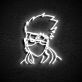 Anime Ninja Kopf LED-Neonschild Gamingzimmer Jugendzimmer