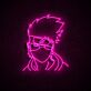 Anime Ninja Kopf LED-Neonschild Gamingzimmer Jugendzimmer