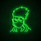 Anime Ninja Kopf LED-Neonschild Gamingzimmer Jugendzimmer
