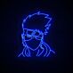 Anime Ninja Kopf LED-Neonschild Gamingzimmer Jugendzimmer