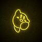 Videospielfigur mit Blase LED-Neonschild Gamingzimmer