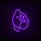 Videospielfigur mit Blase LED-Neonschild Gamingzimmer
