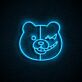 Bärengesicht mit schelmischem Ausdruck LED-Neonschild Gaming Wohnzimmer