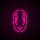 Maske mit Gesichtszügen LED-Neonschild Wohnzimmer Gamingzimmer