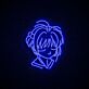 Anime Mädchenporträt LED-Neonschild Wohnzimmer Gaming Zimmer