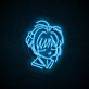 Anime Mädchenporträt LED-Neonschild Wohnzimmer Gaming Zimmer