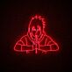 Anime Ninja Figur LED-Neonschild für Gaming und Wohnzimmer