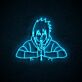 Anime Ninja Figur LED-Neonschild für Gaming und Wohnzimmer