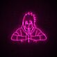 Anime Ninja Figur LED-Neonschild für Gaming und Wohnzimmer
