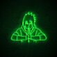 Anime Ninja Figur LED-Neonschild für Gaming und Wohnzimmer
