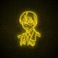 Animefigur mit Uniform LED-Neonschild für Gamingzimmer