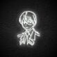 Animefigur mit Uniform LED-Neonschild für Gamingzimmer