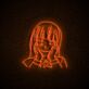 Anime Mädchen Gesicht mit Händen LED-Neonschild Gaming Zimmer