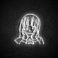 Anime Mädchen Gesicht mit Händen LED-Neonschild Gaming Zimmer