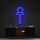 Ägyptisches Ankh Kreuz LED-Neonschild für Wohnzimmer oder Studio