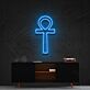 Ägyptisches Ankh Kreuz LED-Neonschild für Wohnzimmer oder Studio