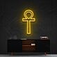 Ägyptisches Ankh Kreuz LED-Neonschild für Wohnzimmer oder Studio