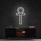 Ägyptisches Ankh Kreuz LED-Neonschild für Wohnzimmer oder Studio