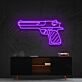 Pistole LED-Neonschild für Bar und Gaming Raum