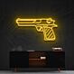 Pistole LED-Neonschild für Bar und Gaming Raum
