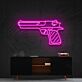 Pistole LED-Neonschild für Bar und Gaming Raum