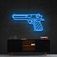 Pistole LED-Neonschild für Bar und Gaming Raum