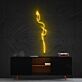 Abstrakte Silhouette einer Frau LED-Neonschild Wohnzimmer Atelier
