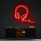 Kopfhörer LED-Neonschild für Gamingzimmer Musikstudio