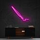 Pinsel LED-Neonschild für Atelier und Wohnzimmer