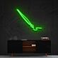 Pinsel LED-Neonschild für Atelier und Wohnzimmer