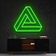Penrose-Dreieck LED-Neonschild Wohnzimmer Büro