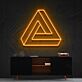 Penrose-Dreieck LED-Neonschild Wohnzimmer Büro