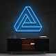 Penrose-Dreieck LED-Neonschild Wohnzimmer Büro