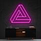 Penrose-Dreieck LED-Neonschild Wohnzimmer Büro