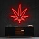 Cannabisblatt LED-Neonschild für Bar Club