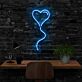 Herzform mit geschwungener Linie LED-Neonschild Wohnzimmer Schlafzimmer