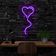 Herzform mit geschwungener Linie LED-Neonschild Wohnzimmer Schlafzimmer