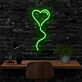 Herzform mit geschwungener Linie LED-Neonschild Wohnzimmer Schlafzimmer