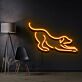 Hund in Spielhaltung LED-Neonschild Wohnzimmer Haustierbereich