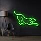 Hund in Spielhaltung LED-Neonschild Wohnzimmer Haustierbereich