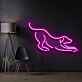 Hund in Spielhaltung LED-Neonschild Wohnzimmer Haustierbereich