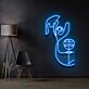Abstraktes Gesichterlinienkunst LED-Neonschild Wohnzimmer Studio