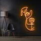 Abstraktes Gesichterlinienkunst LED-Neonschild Wohnzimmer Studio